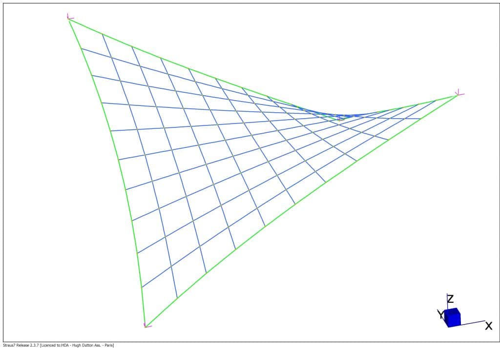 Geometry Generated with the Form Finding Application